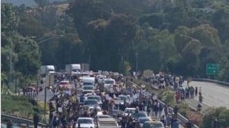 freeway protest san luis obispo