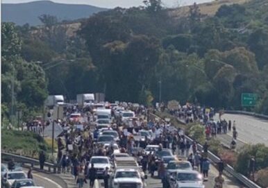 freeway protest san luis obispo