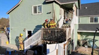Fire in paso robles on Ivy Lane