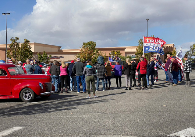 Maga trump supporters in Paso Robles