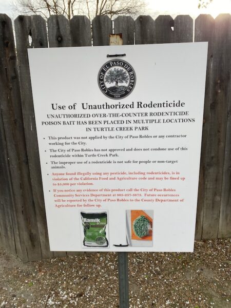 Sign Rodenticide