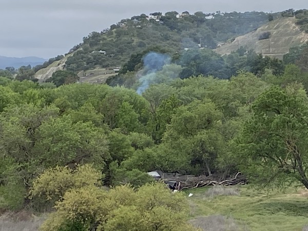 Vegetation fire reported in Salinas Riverbed