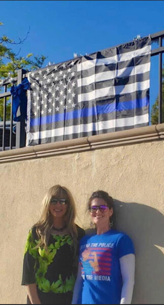 Flags and ribbons supporting police removed from Atascadero Police Department
