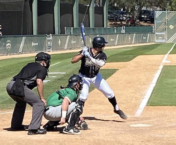 Brooks Lee bats against Hawaii