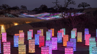 Sensorio exhibit to celebrate the May 'supermoon'