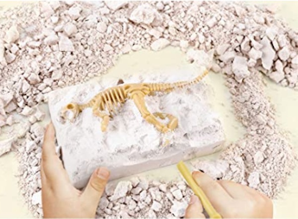 Excavate dinosaur bones during June's 'Try It! Tuesday' with the library