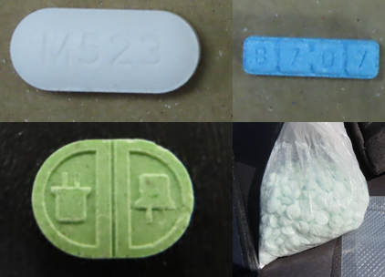 Acetaminophen with Fentanyl, Xanax, Ecstasy and Oxycodone