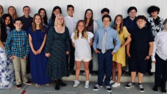 Almond Acres flagship class celebrates eighth grade promotion