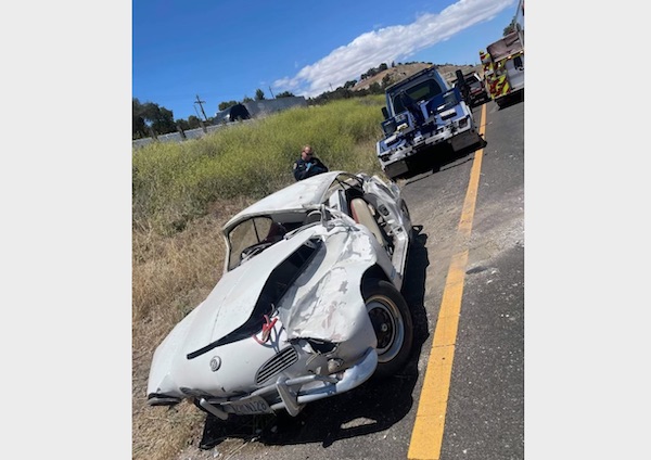 Patient transported to hospital after vehicle rollover on Highway 101