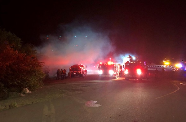Vegetation fire in Salinas Riverbed contained Monday night