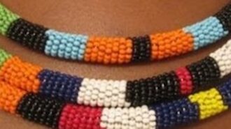 Make an African bead-wrapped bracelet at library craft class