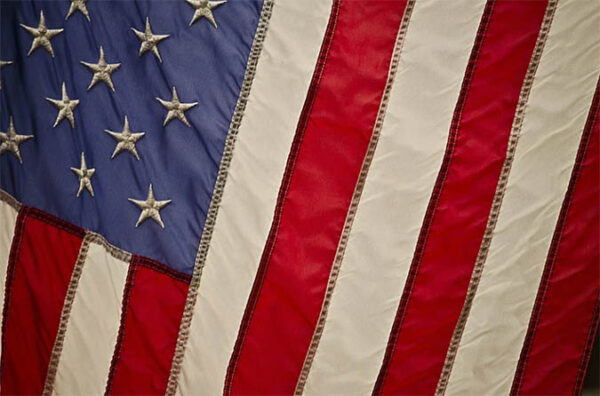 stock photo veteran american flag