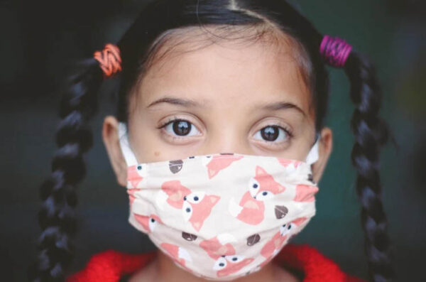 kid in mask