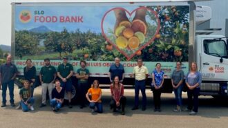 SLO Food Bank Team with Truck