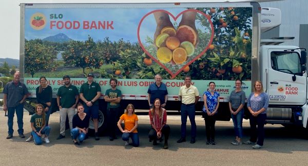 SLO Food Bank Team with Truck