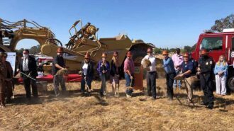 breaking ground