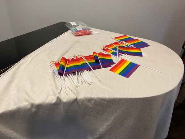 Rainbow flags