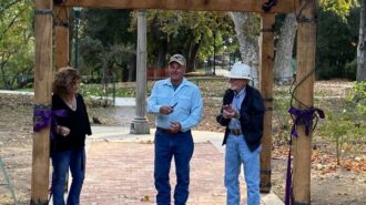 Bob and Jim wilkins at Memory Gate