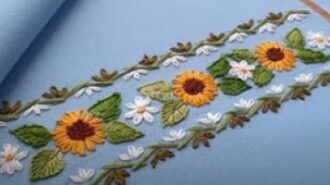 Sunflower embroidery