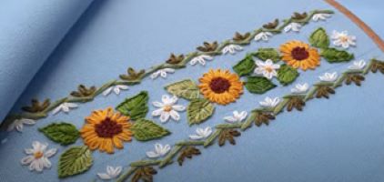 Sunflower embroidery