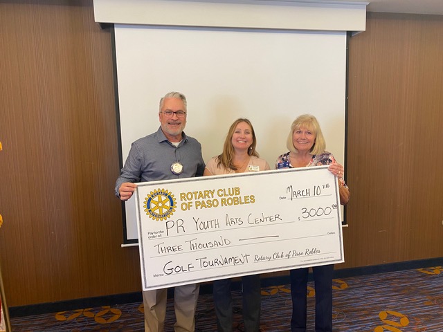 Rotary Club Supports the Paso Robles Youth Arts Center
