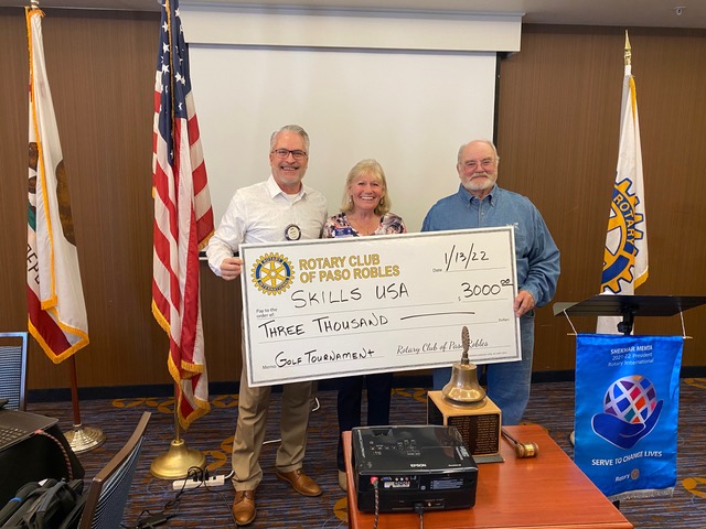 Paso Robles Rotary Club Supports Skills USA