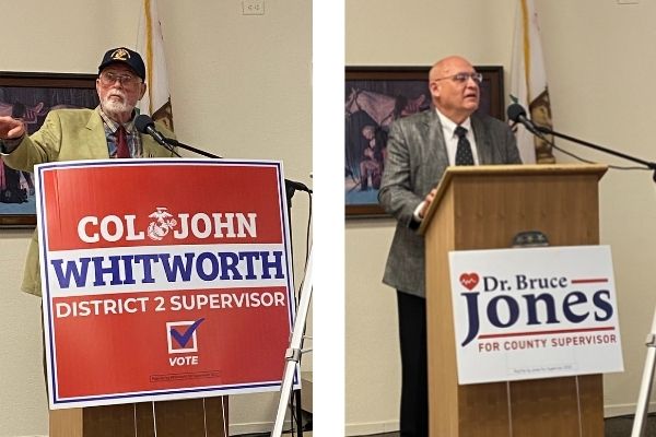Colonel John Whitworth and Bruce Jones