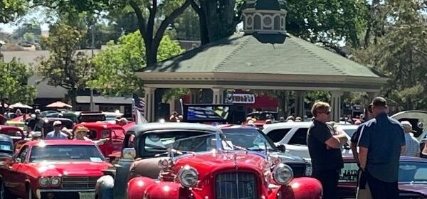 Gazebo and cars