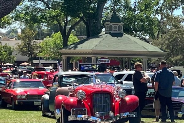 Gazebo and cars