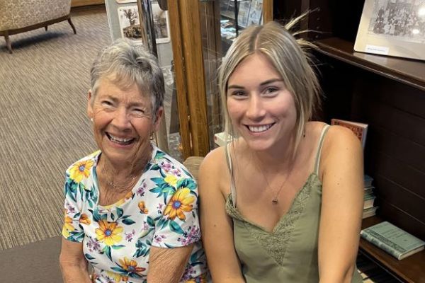 graduate and grandmother