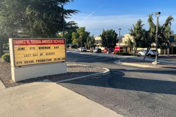 lewis middle school sign