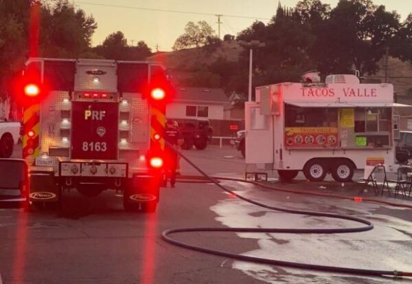 taco truck catches fire paso robles