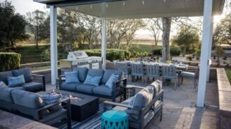 ONX Wines Clark House backyard