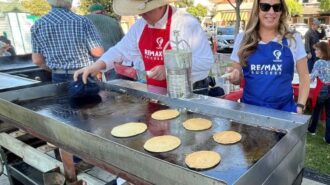 Pancake flippers mid state fair breakfast
