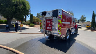 fire in back yard pas robles