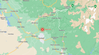 oak fire map