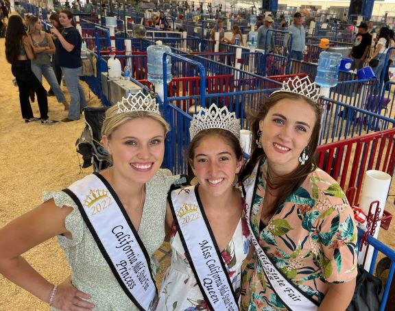 mid state fair royalty in hog pen