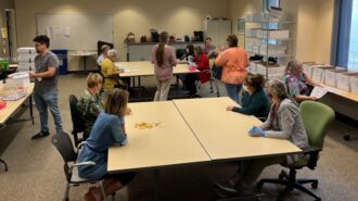 Counters waiting for more ballots to sort