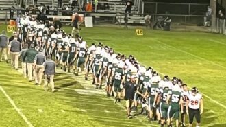 Horned Toads shake hands with Eagles