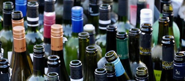 wine bottles