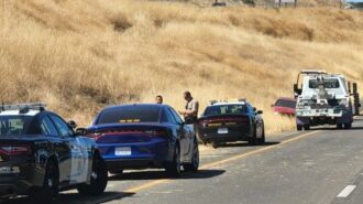 crash on side of road