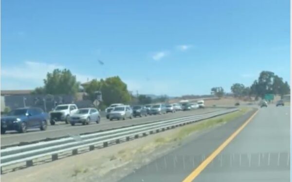 traffic backed up