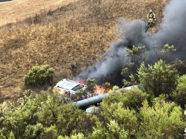 cambria accident cal fire