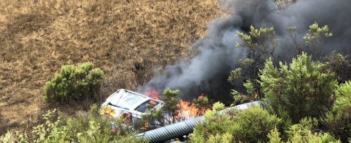 cambria accident cal fire