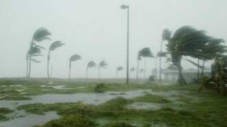 flooding in key west stock photo