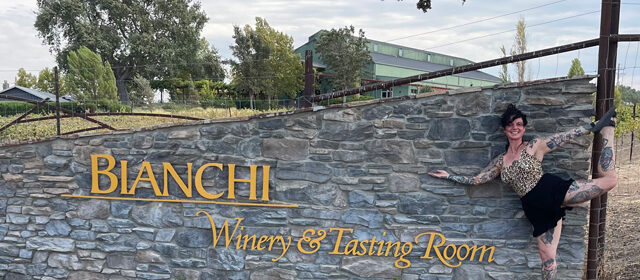 Yoga at Paso Robles winery