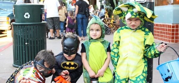 kids in costumes