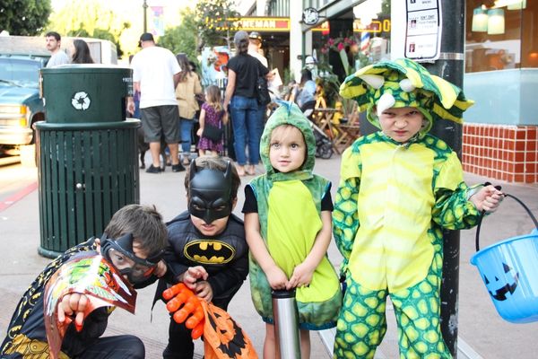 kids in costumes
