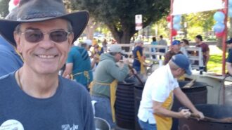 mayor at bean feed