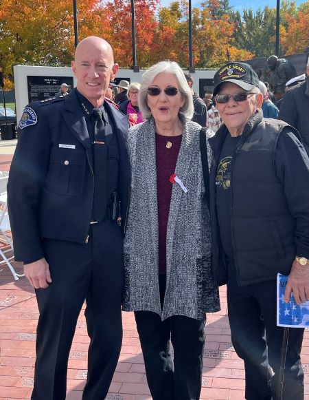 Interim Police Chief Jerel Haley and fans